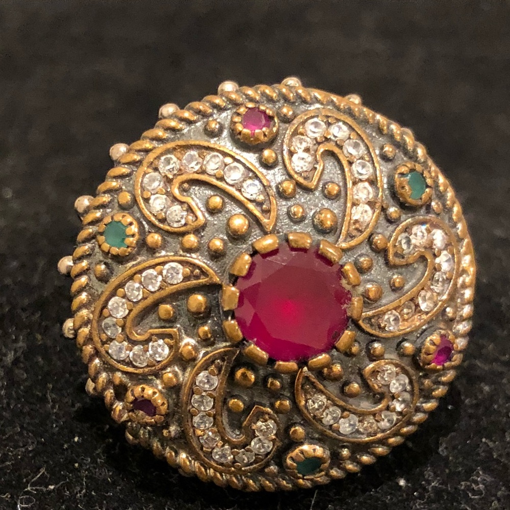 Turkish Handmade- ottoman Ruby - Sliver